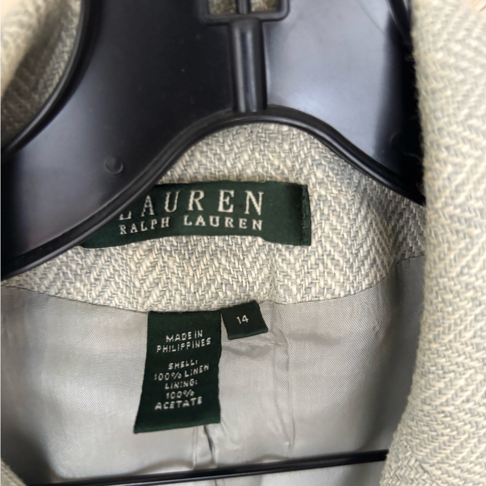 Ralph Lauren Light Gray Textured Jacket